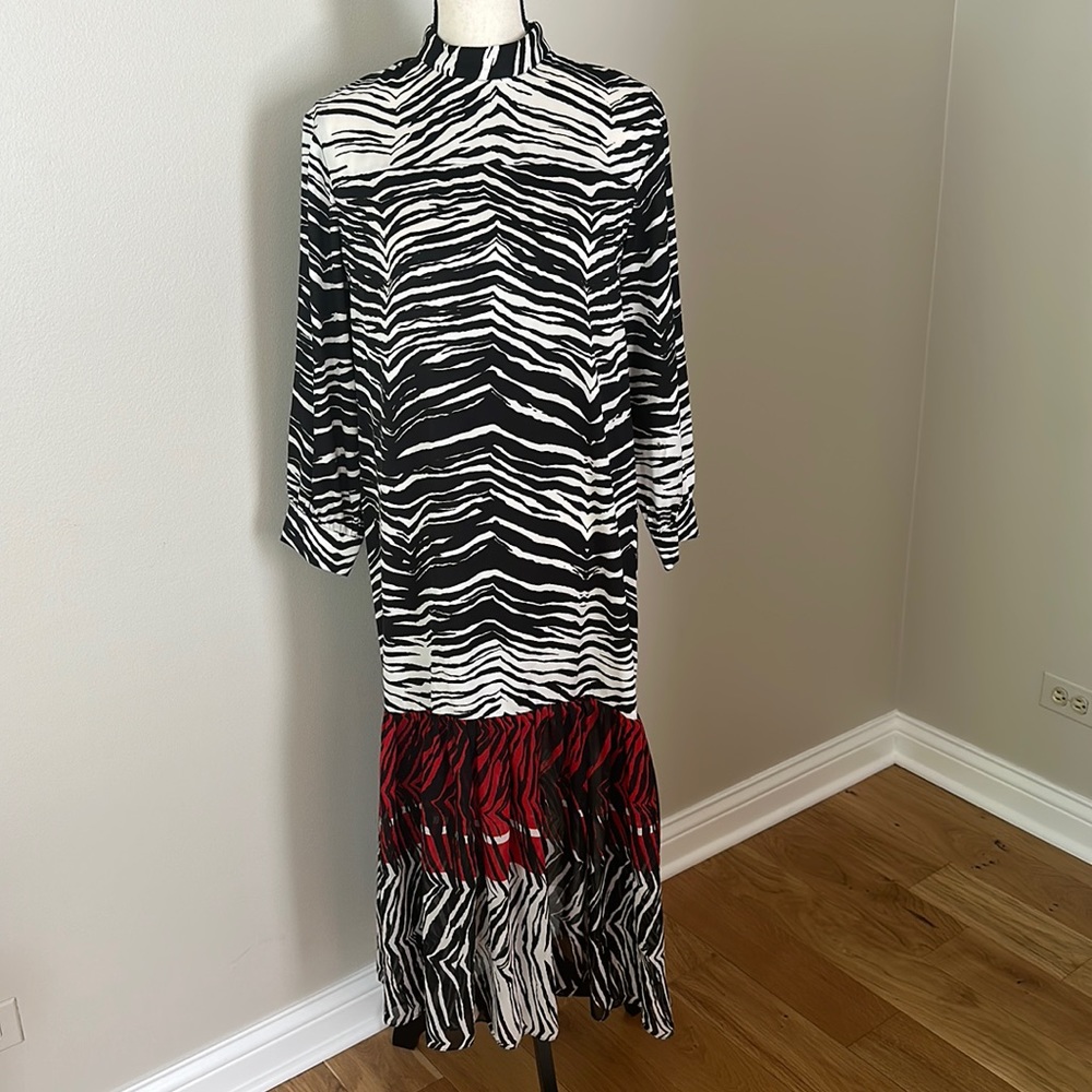 Stunning Zara Zebra Print Maxi Dress